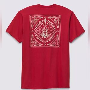 Vans Disney 100 Jafar Cotton Men Shirt Red Magic Lamp 0234